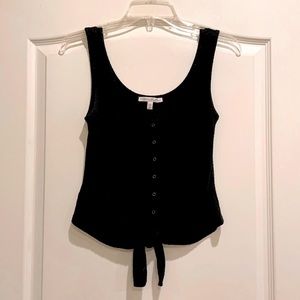 Express One Eleven Black Crop Top